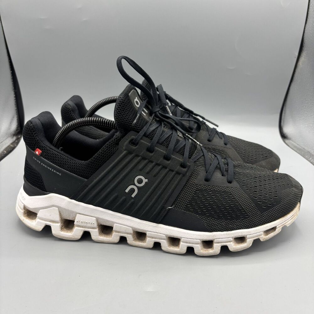 On Cloud Running Cloudswift Mens Black Comfort Running Shoes Sneaker Size 11.5